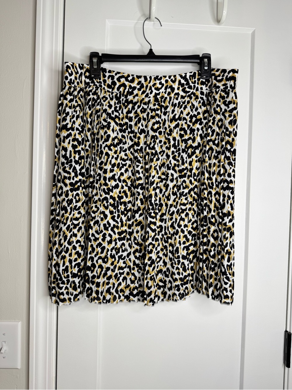 J. Crew Animal Print Pleated Skirt
